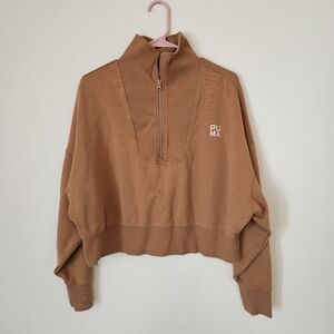 PUMA Tan Half-Zip Pullover